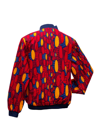 Crimson Blossoms Jacket (Plus free scarf).